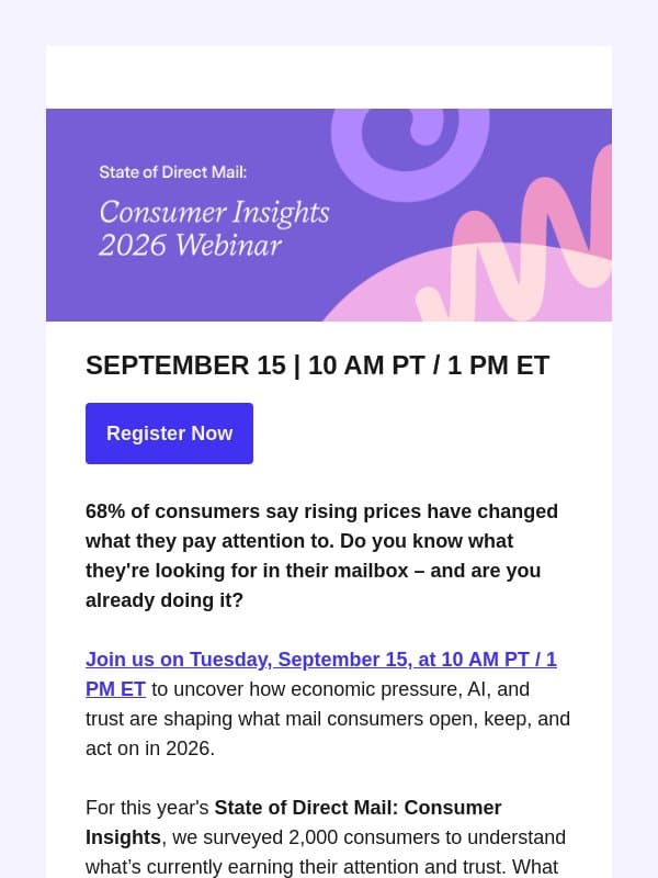 [Webinar] What's really driving direct mail in this economy email from Lob