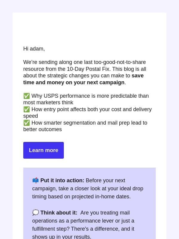Four things you need to know about USPS email from Lob