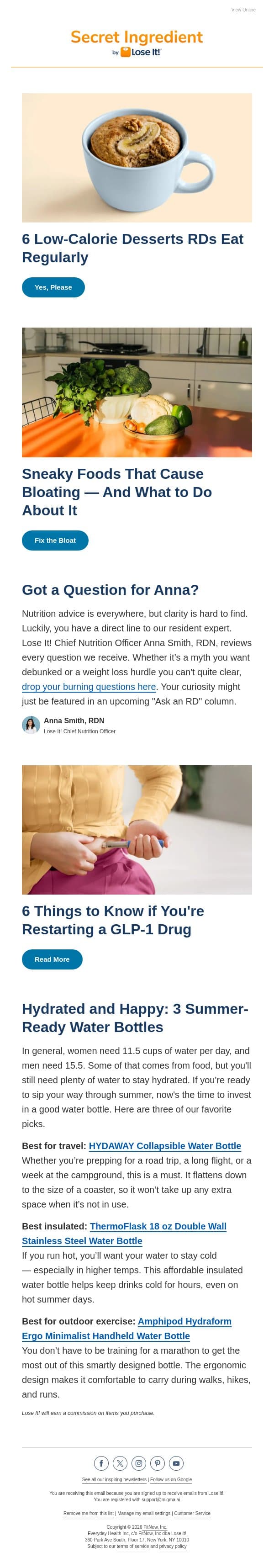 In the Mood for Something Sweet? These 6 Treats Are RD-Approved email from Lose It! screenshot