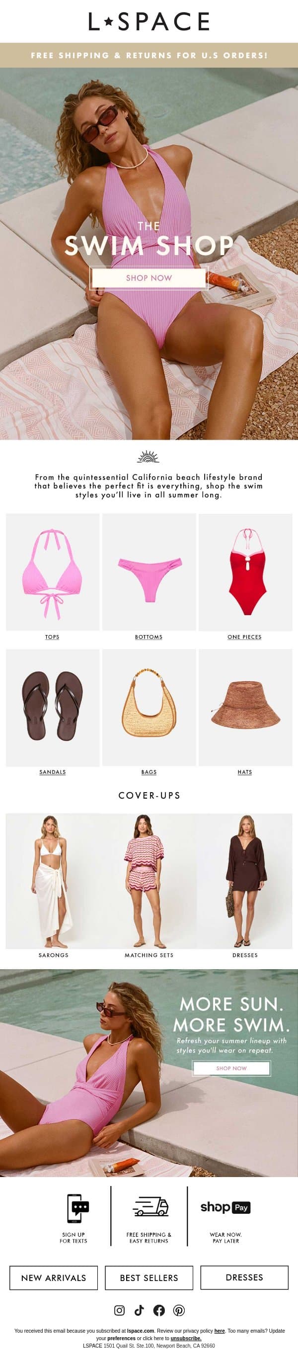 Don't Let Summer Pass You By... email from L*Space screenshot