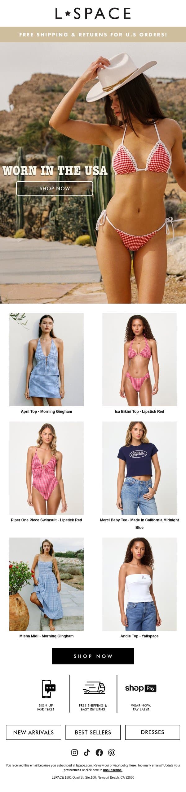 Saddle Up, Summer's Calling email from L*Space screenshot