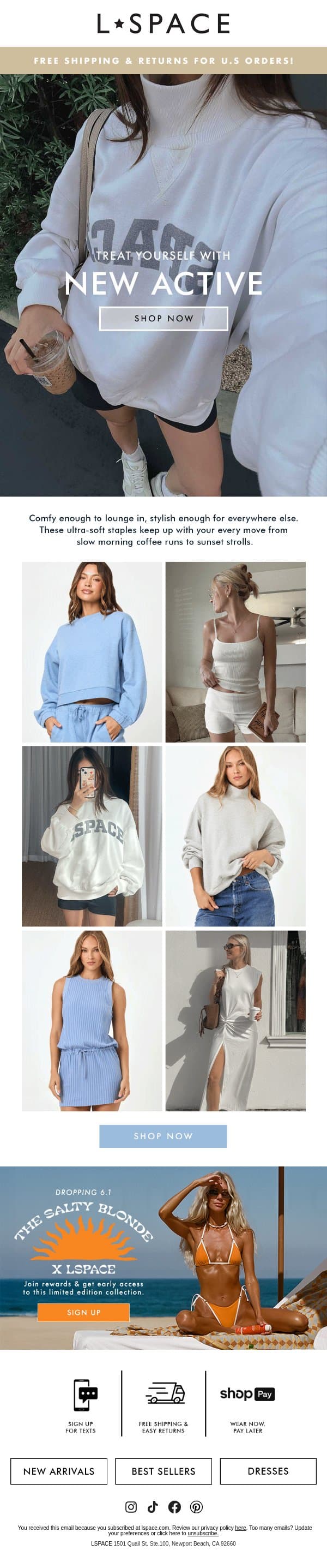 Wear These Every Day 🫶 email from L*Space screenshot