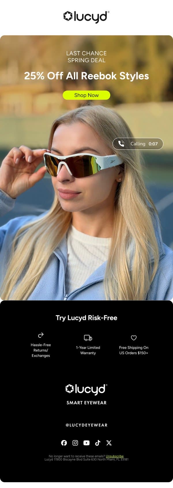 Lucyd’s Spring Deals end tonight email from Lucyd screenshot