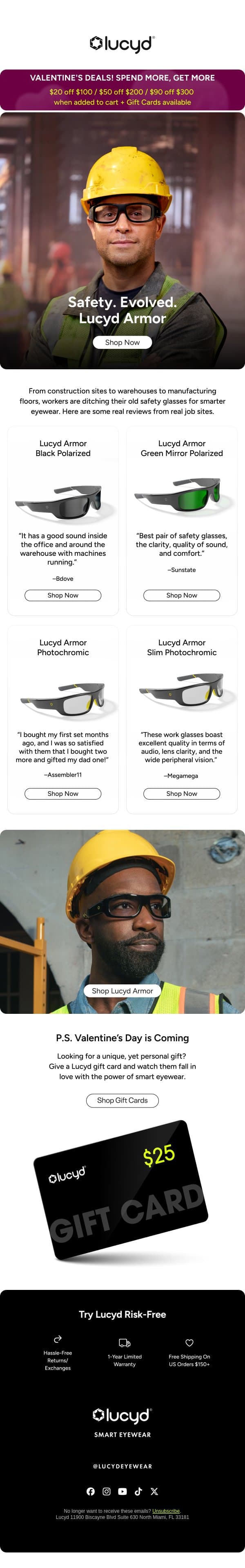 Real job sites. Real reviews. 👷 email from Lucyd screenshot