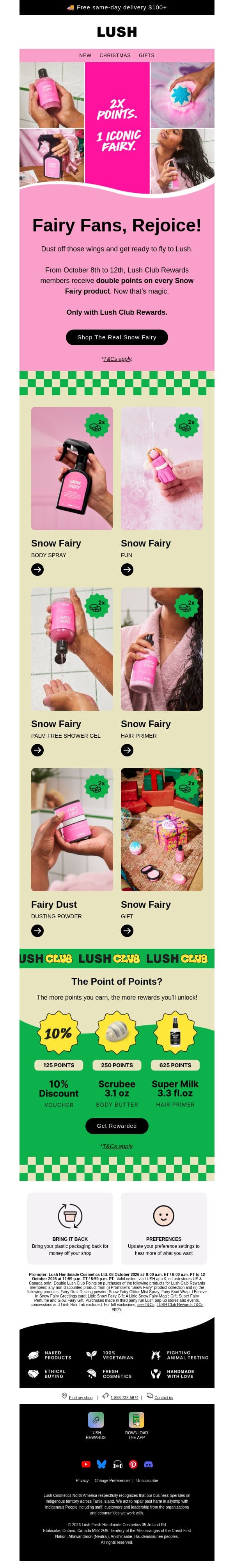 Open for a sweet surprise … 🧚 email from Lush screenshot
