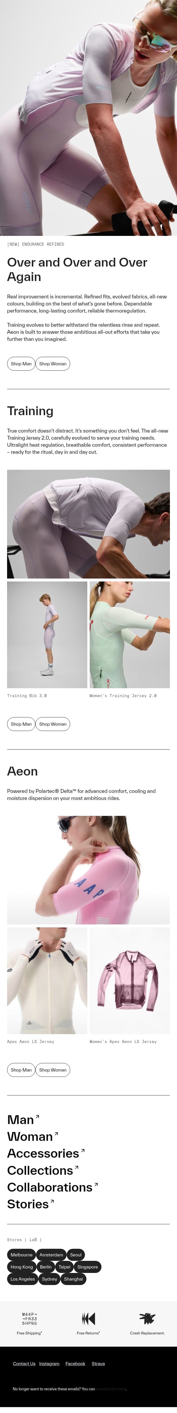 Evolutions in Endurance email from MAAP screenshot