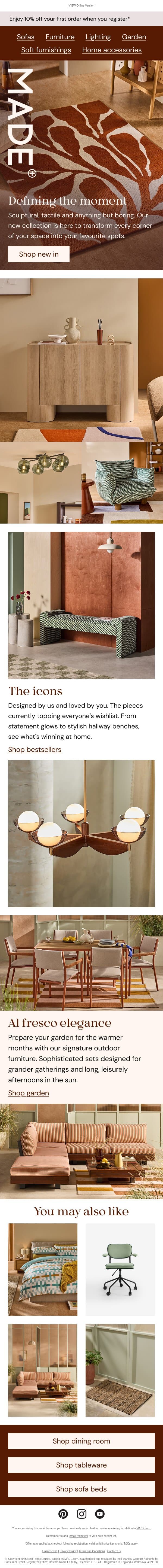 First look? Don’t mind if you do 👀 email from Made.com screenshot