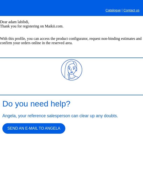 Maikii.com - Subscription email from maikii screenshot