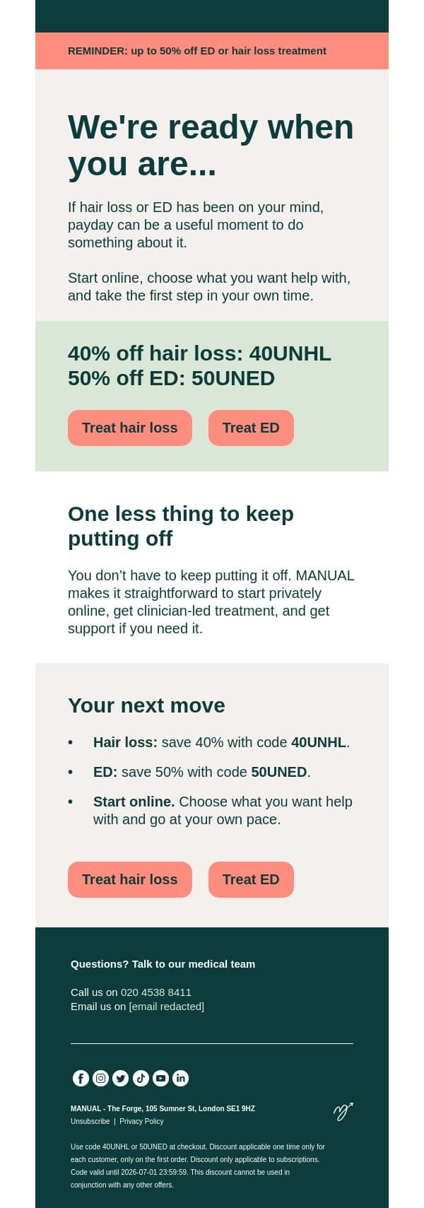 If it’s still bothering you, start here. email from Manual screenshot
