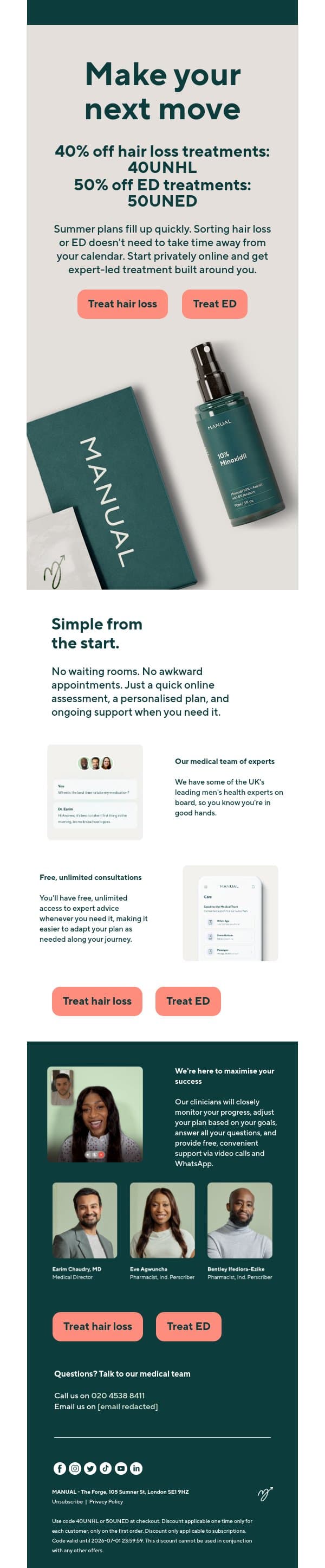 Make your next move. email from Manual screenshot
