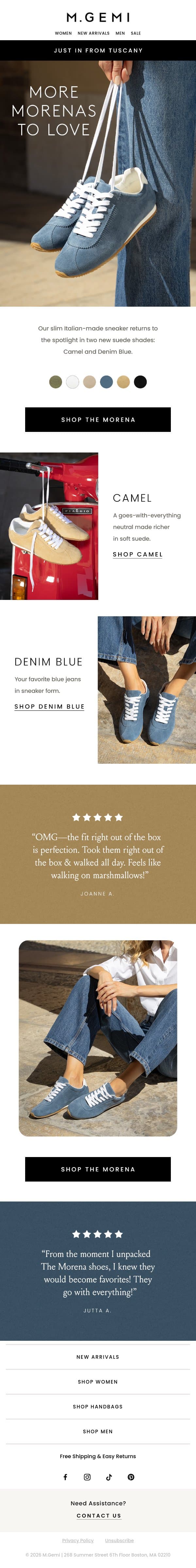 New Morenas Just Dropped email from M.Gemi screenshot