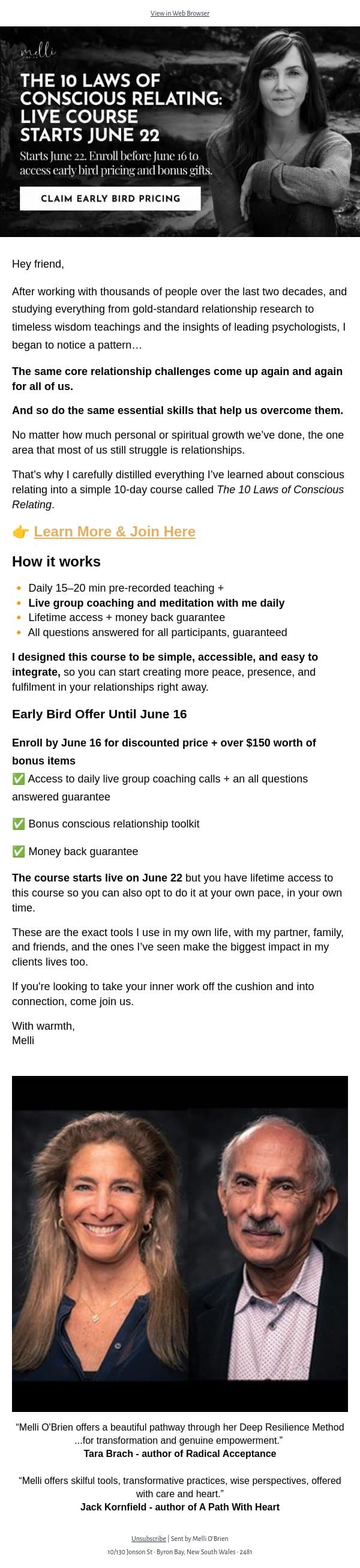How to make every relationship your mindfulness practice email from Mindful screenshot