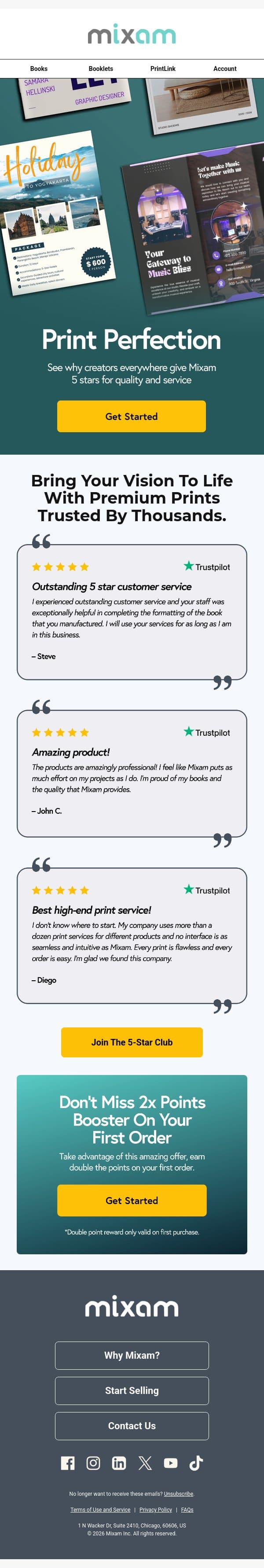 We’re seeing stars 💫 email from Mixam screenshot