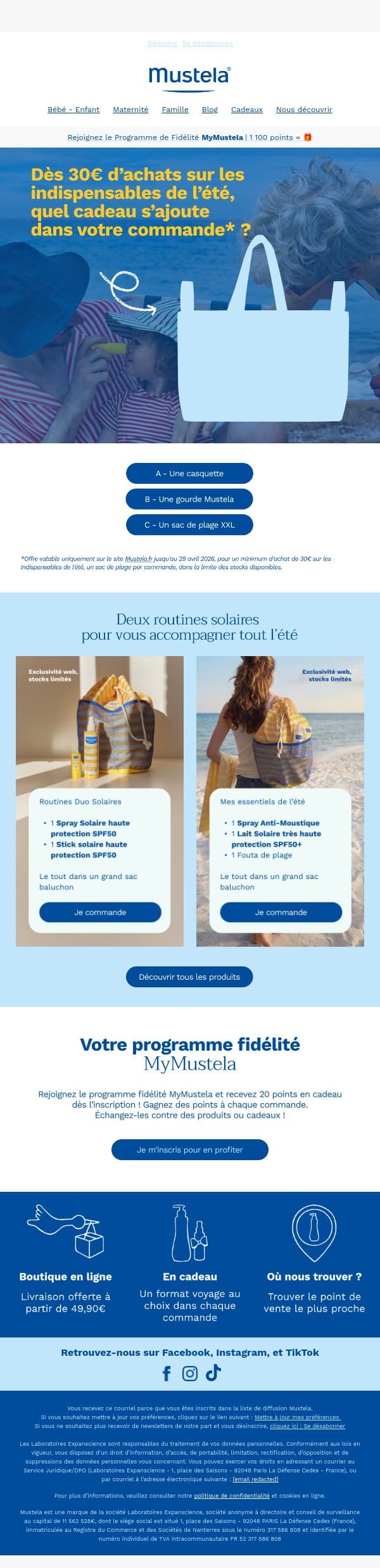 Vite, derniers jours pour profiter de cette offre ☀️ email from Mustela screenshot