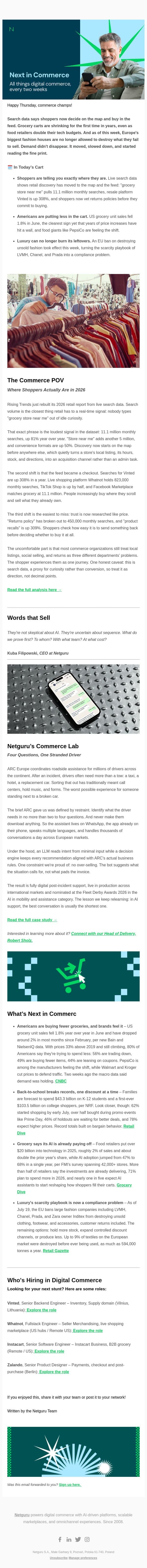 11 million searches say retail just moved email from Netguru screenshot