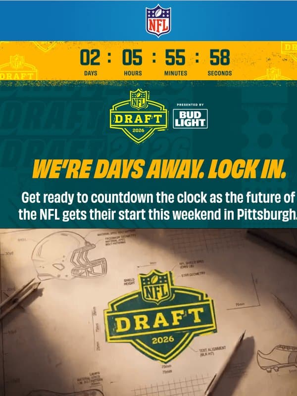 ⭐NFL Stars Incoming! Your 2026 NFL Draft Weekend Preview email from NFL