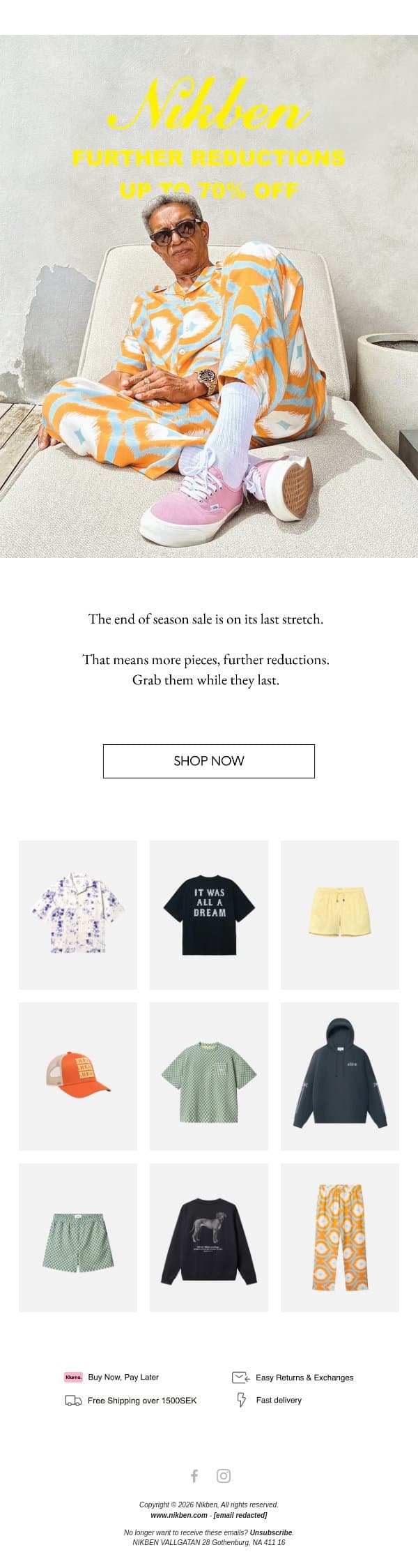 The sale just got better. email from Nikben screenshot