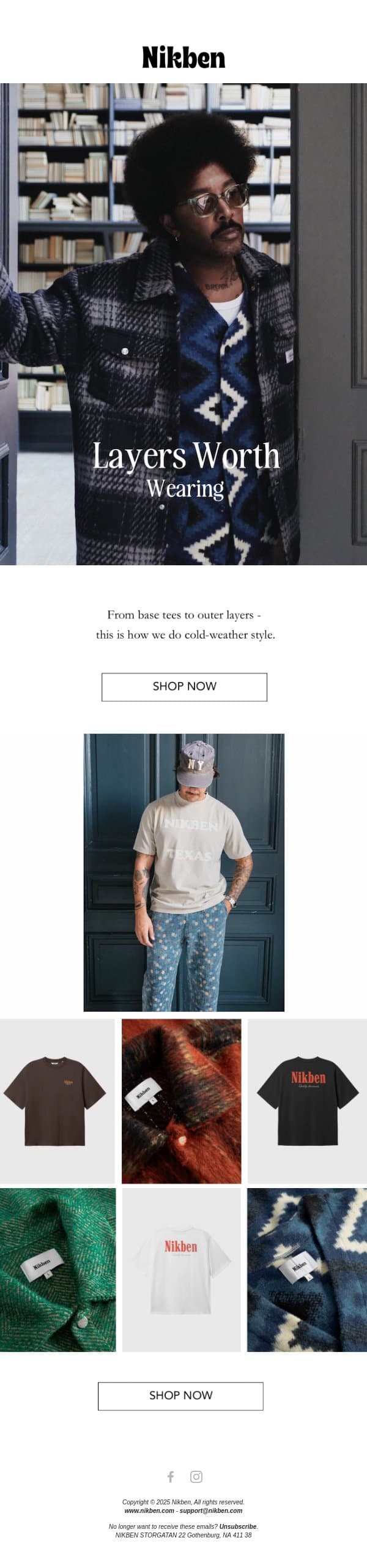 Layering? You’re Doing It Right email from Nikben screenshot
