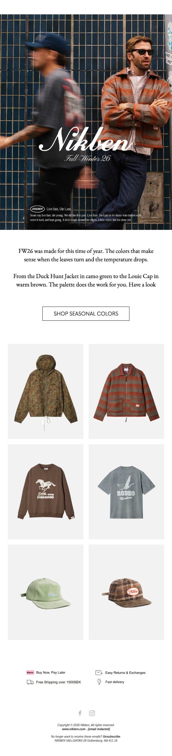 The season has its own colors. email from Nikben screenshot