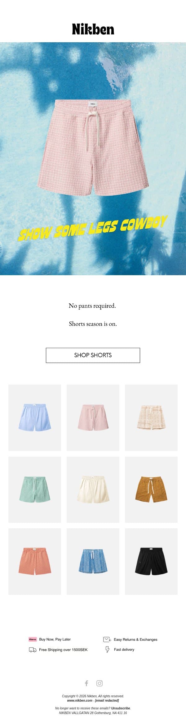 Time to show some leg. email from Nikben screenshot