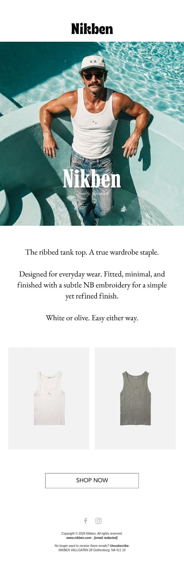 Back to basics email from Nikben screenshot