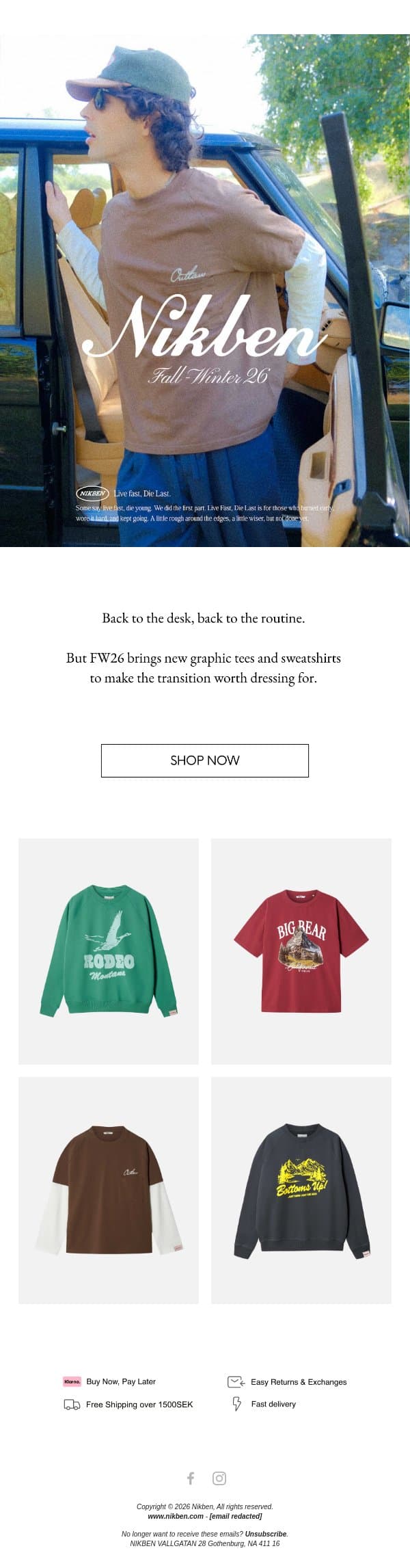 New season. New graphics. email from Nikben screenshot