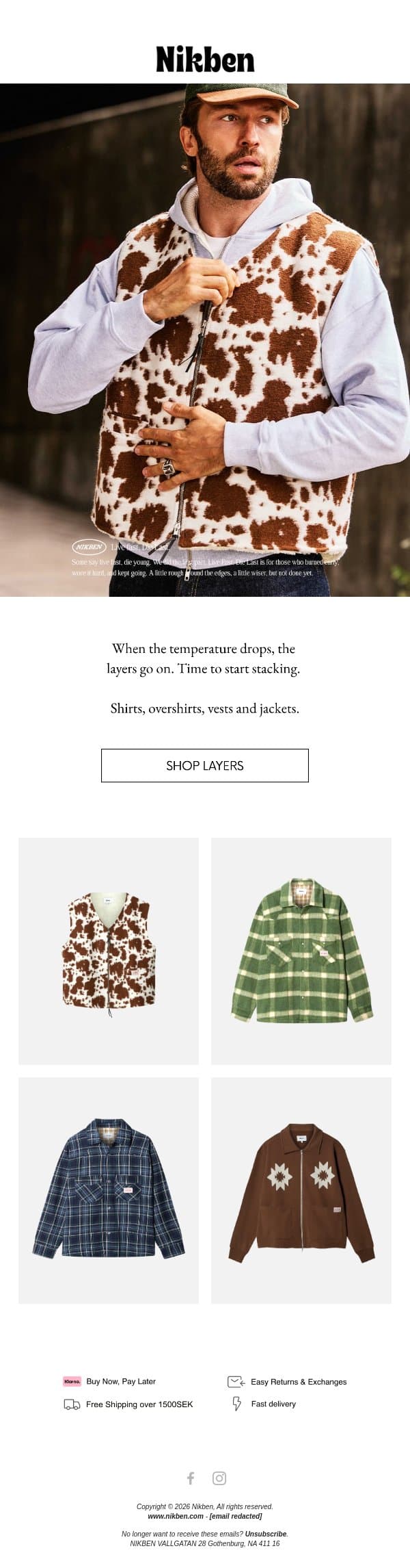 All layered up. email from Nikben screenshot