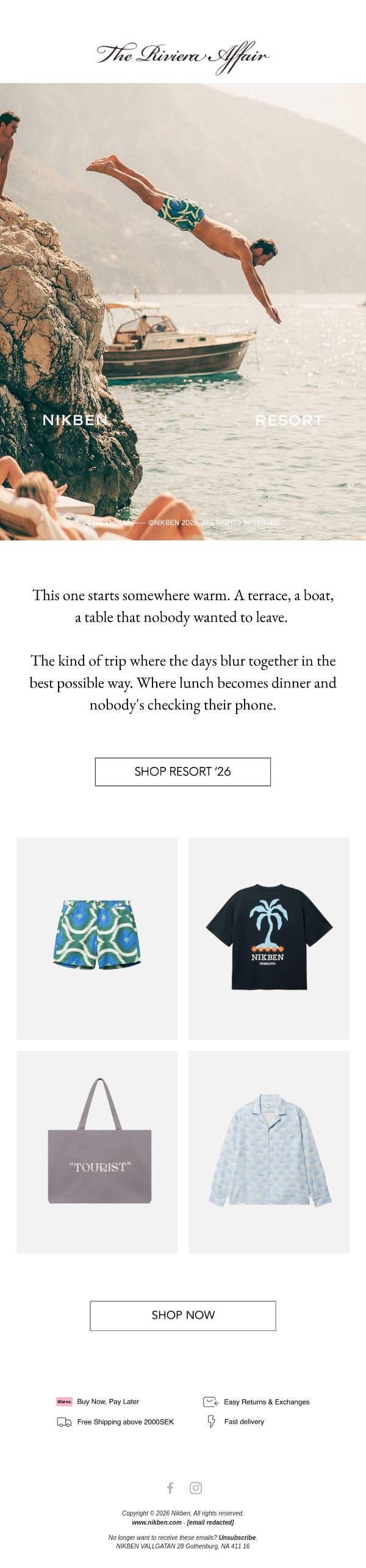 The Riviera Affair email from Nikben screenshot