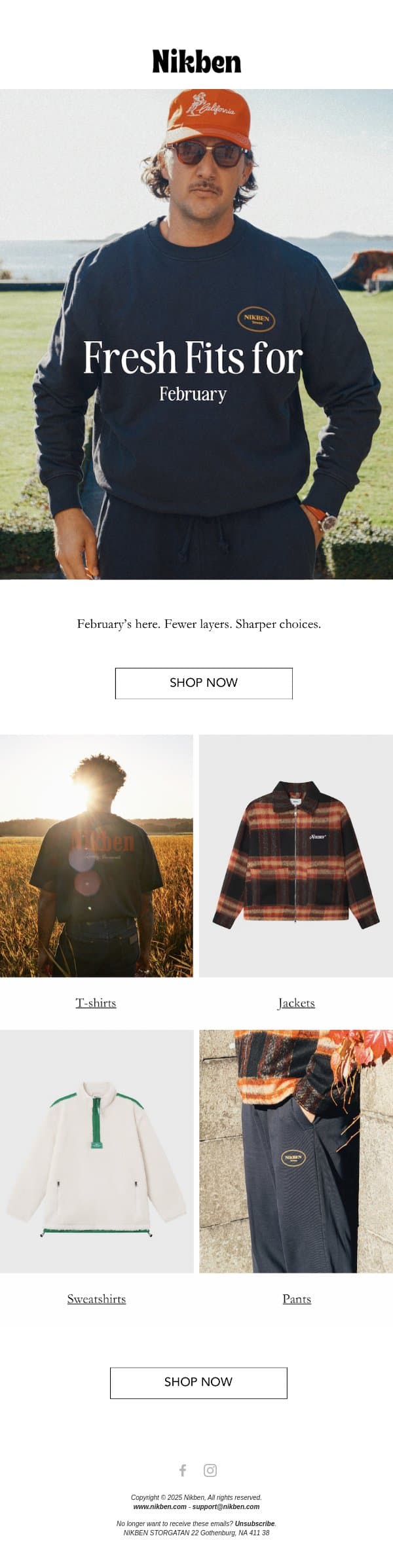 First Look at February email from Nikben screenshot