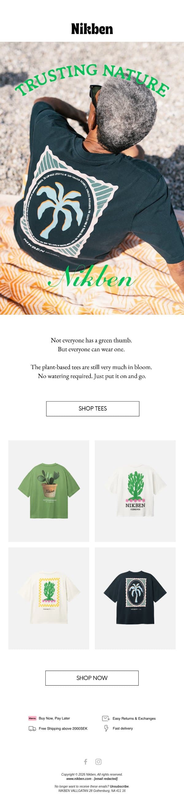 Low maintenance. High rotation. email from Nikben screenshot