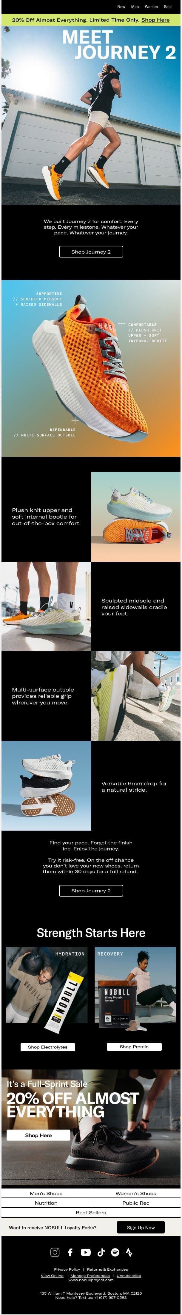 Meet Journey 2: Built for Daily Running email from NOBULL screenshot