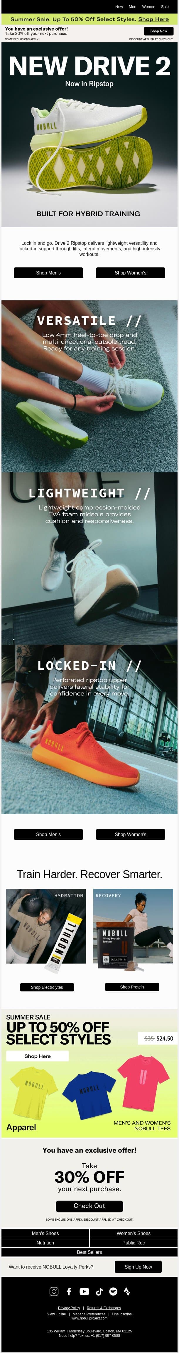New in Drive 2 email from NOBULL screenshot