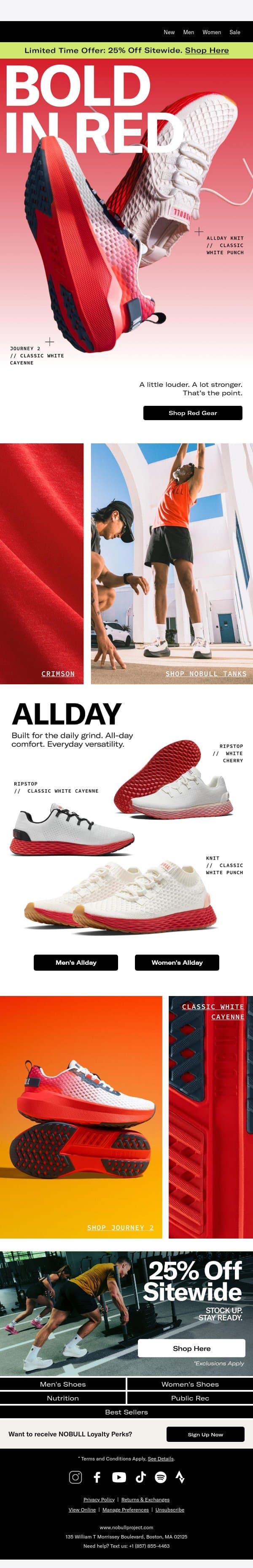 Bold Moves in Red Shoes email from NOBULL screenshot