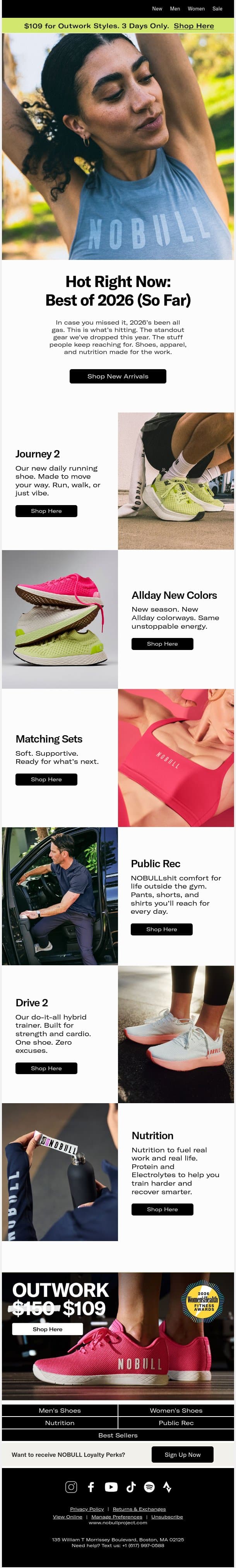 Here’s What’s Hot at NOBULL email from NOBULL screenshot