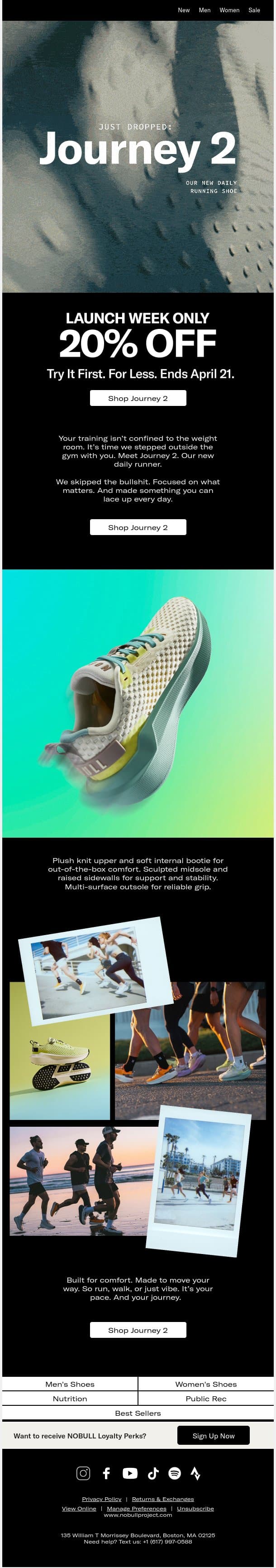 Finally Here: Journey 2. Time to Move. email from NOBULL screenshot