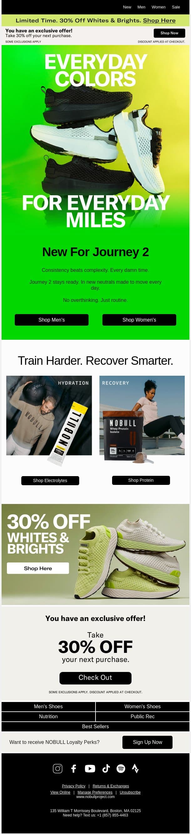 Just In for Journey 2 email from NOBULL screenshot