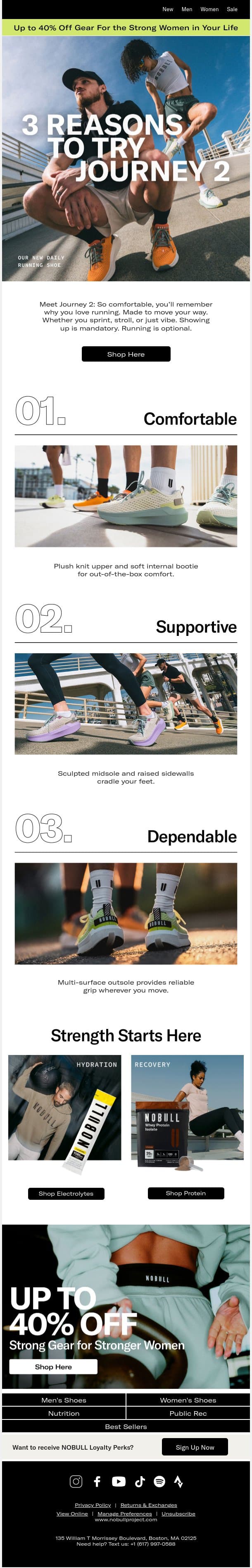 3 Reasons to Try the New Journey 2 email from NOBULL screenshot