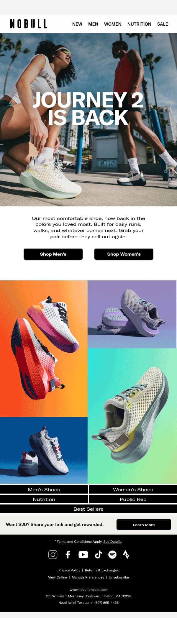 Journey 2 Is Back email from NOBULL screenshot