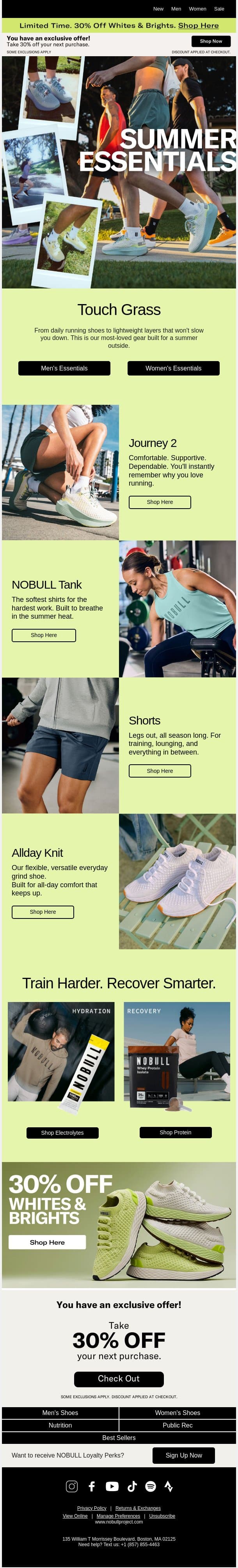 Gear Up. Get Outside. email from NOBULL screenshot