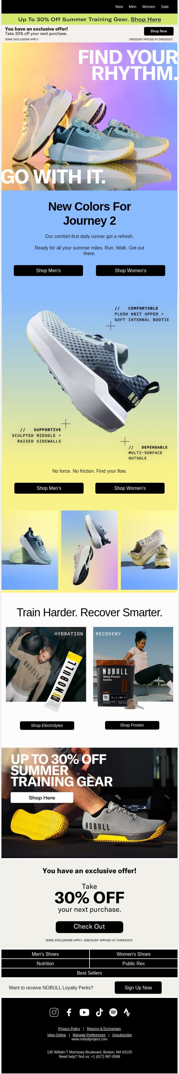🌊 New Colors for Journey 2 email from NOBULL screenshot