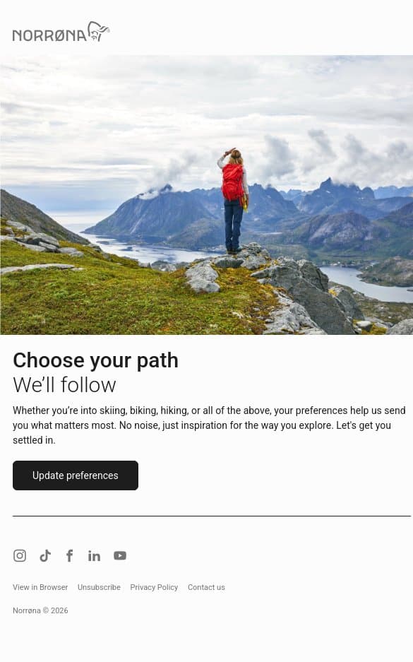 What moves you? email from Norrøna screenshot