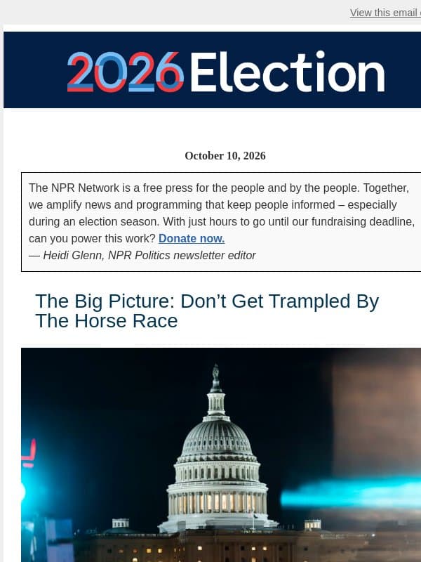 Can we trust the polls? email from NPR