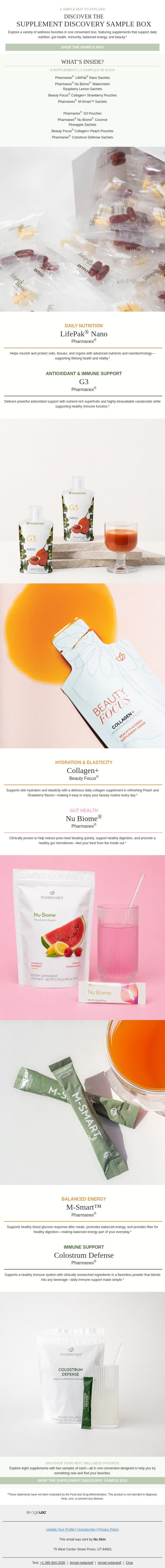 Find Your Favorite email from Nu Skin screenshot
