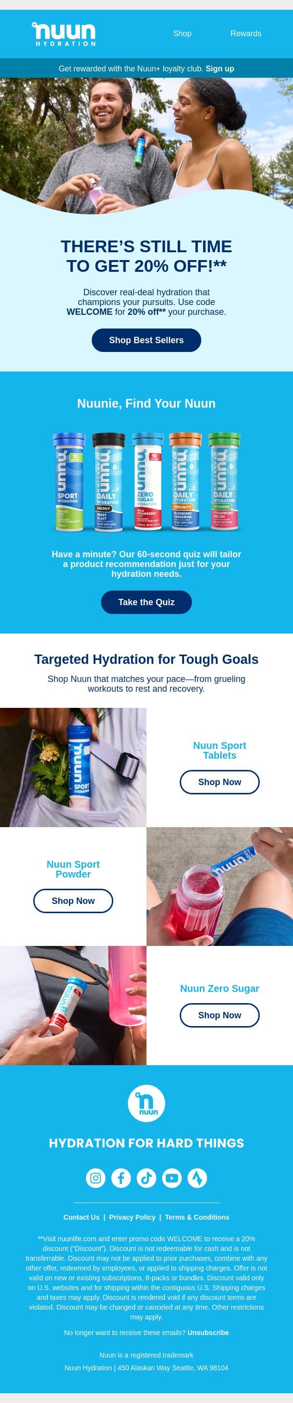 Hey, we have something for you email from Nuun screenshot