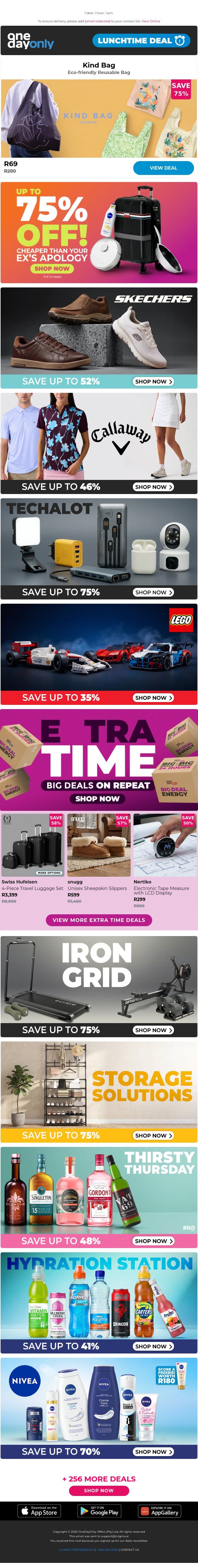 Heal the world for 75% OFF? Deal! 🤝 email from Odo screenshot