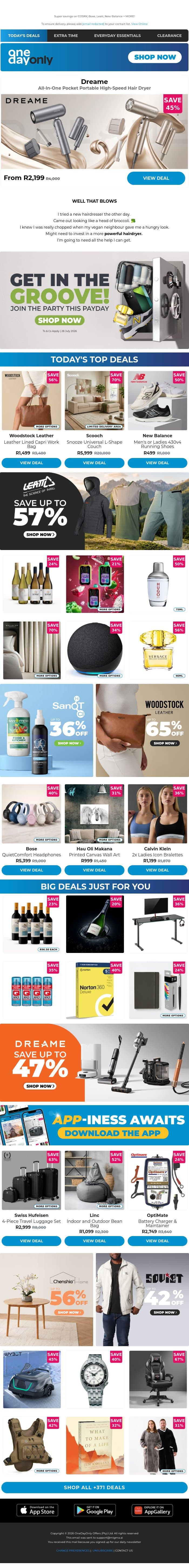 Up to 80% OFF? The party continues 🥳 email from Odo screenshot