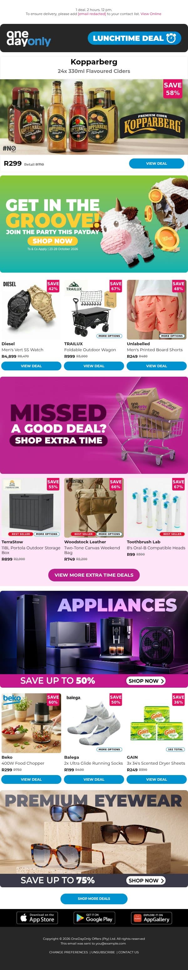 58% OFF for 24? That’s a strong case 😉 email from Odo screenshot