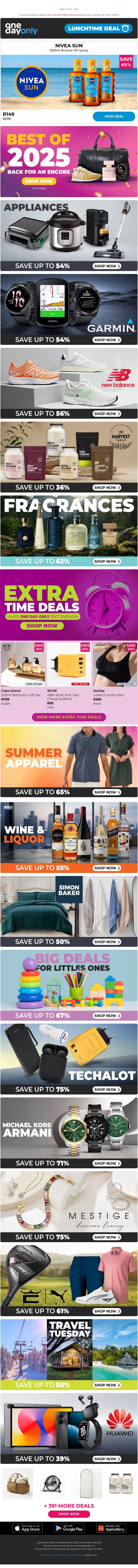 45% OFF your Legally Bronze look 🌞 email from Odo screenshot