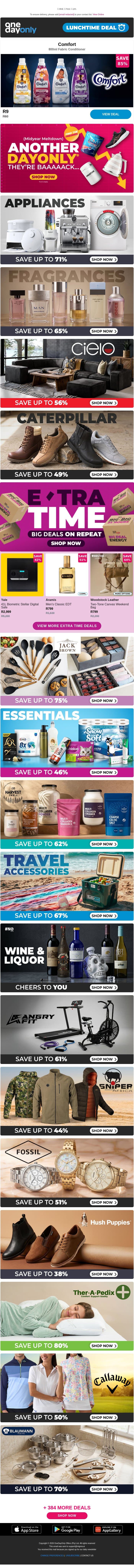 R9? That’s a comfy saving! 👶 email from Odo screenshot
