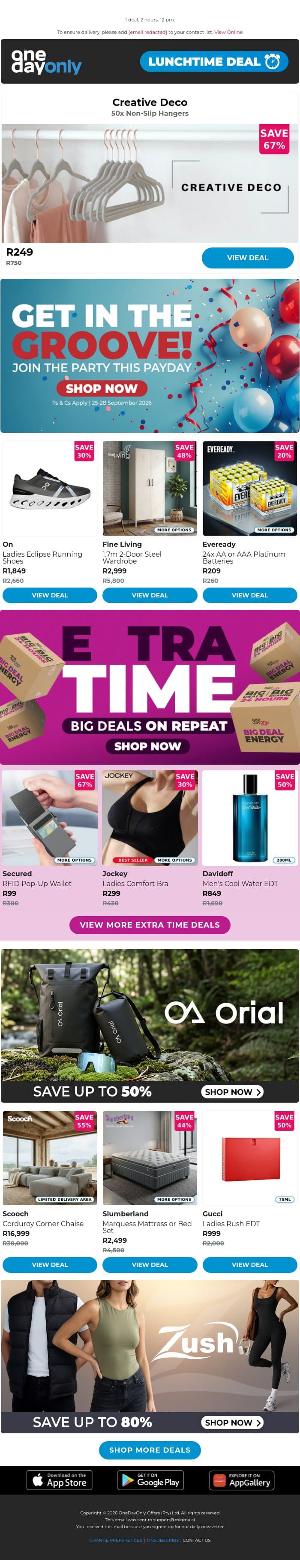 67% OFF? Hang on a minute! 🤯 email from Odo screenshot